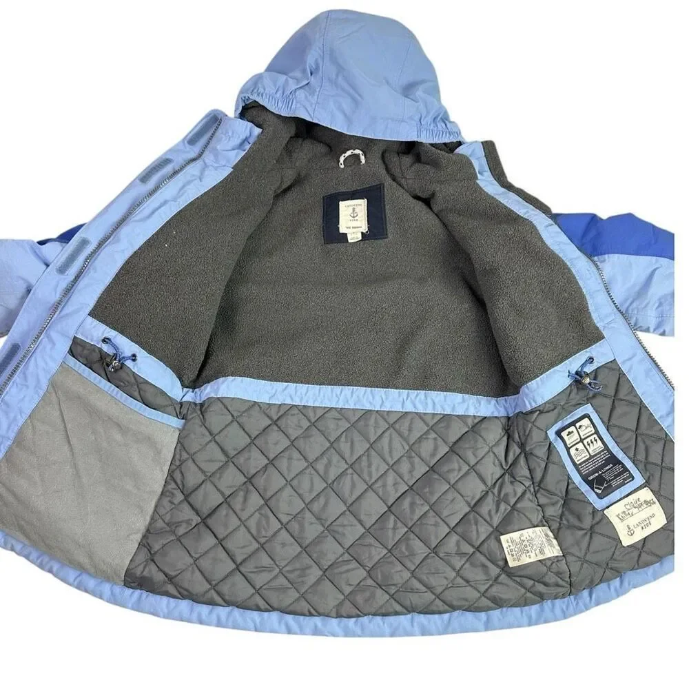 Lands End Squall Jacket Small 7/8 Blue
